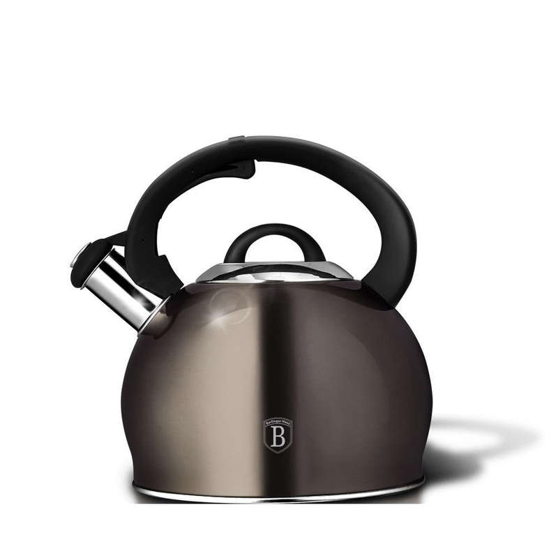 Berlinger Haus 3L Stainless Steel Whistling Kettle - Carbon
