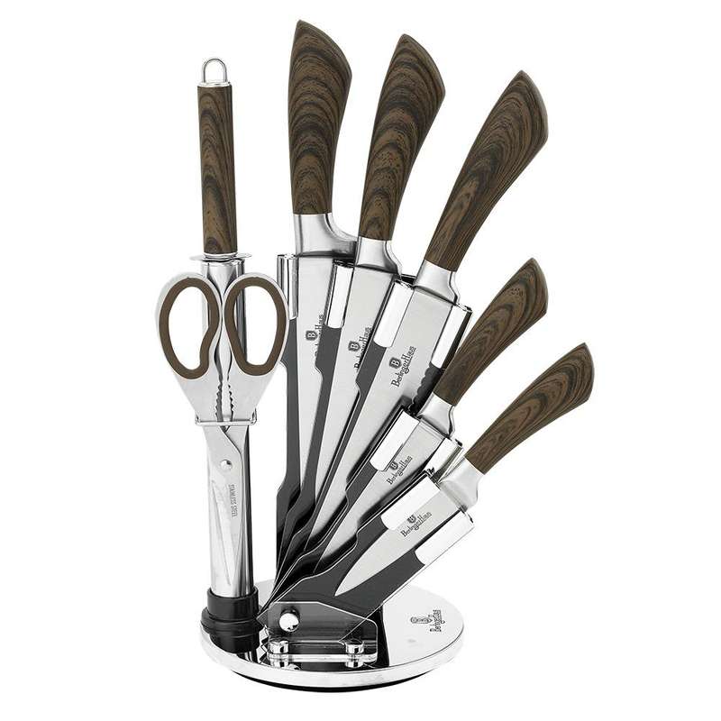 Berlinger Haus 8-Piece Stainless Steel Knife Set - Forest Line