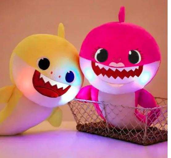 Baby Shark Plush Singing LED Light -BLUE