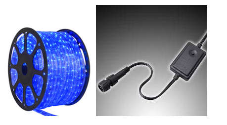 100m roll LED Rope Light 220v Connector