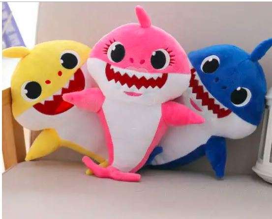 Baby Shark Plush Singing LED Light -BLUE