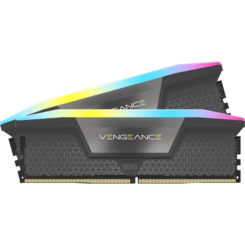 Corsair VENGEANCE® RGB AMD EXPO64GB (2 x 32GB) DDR5 DRAM 5200MHz C40 Memory Kit; 40-40-40-77; 1....