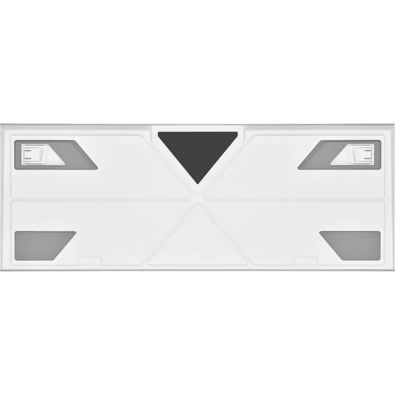 Corsair K70 PRO RGB Optical-Mechanical Gaming Keyboard - Corsair OPX switches - White