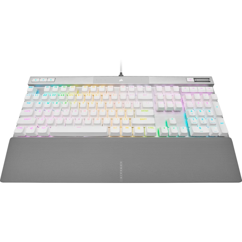 Corsair K70 PRO RGB Optical-Mechanical Gaming Keyboard - Corsair OPX switches - White