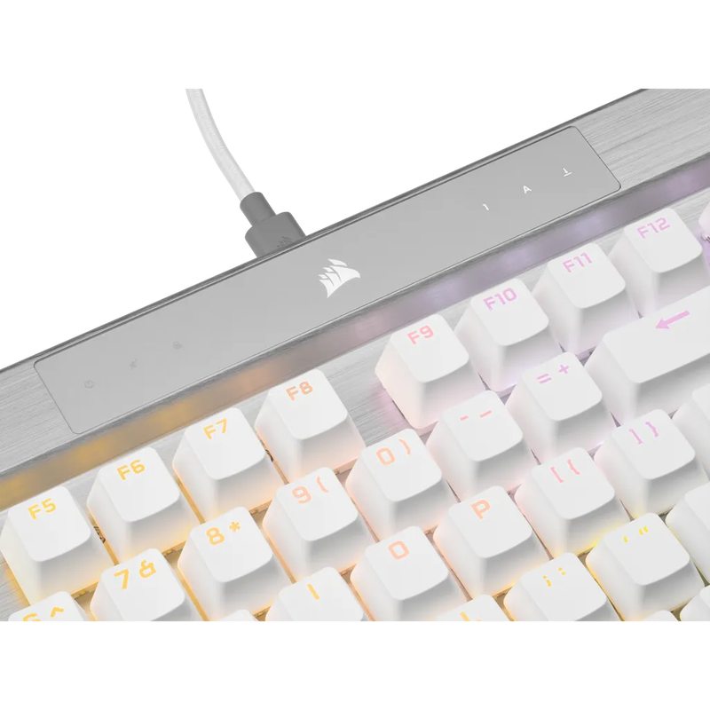 Corsair K70 PRO RGB Optical-Mechanical Gaming Keyboard - Corsair OPX switches - White