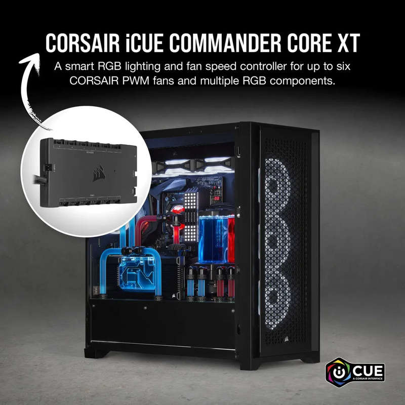 CORSAIR iCUE Commander CORE XT - Digital Fan Speed and RGB Lighting Controller