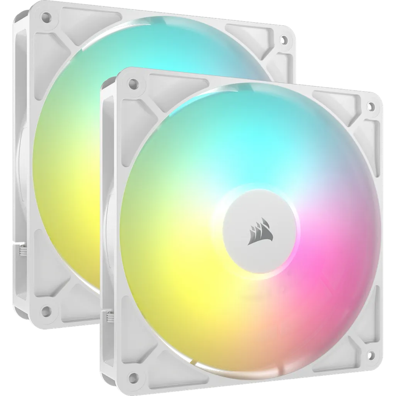 CORSAIR RS140 ARGB 140mm PWM Fans Dual Pack  White