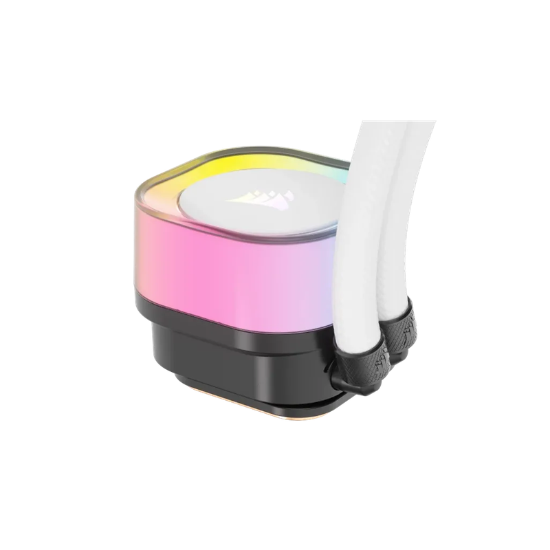 CORSAIR iCUE LINK H100i RGB Liquid CPU Cooler - QX120 RGB Fans - White - 240mm Radiator - Fits In...