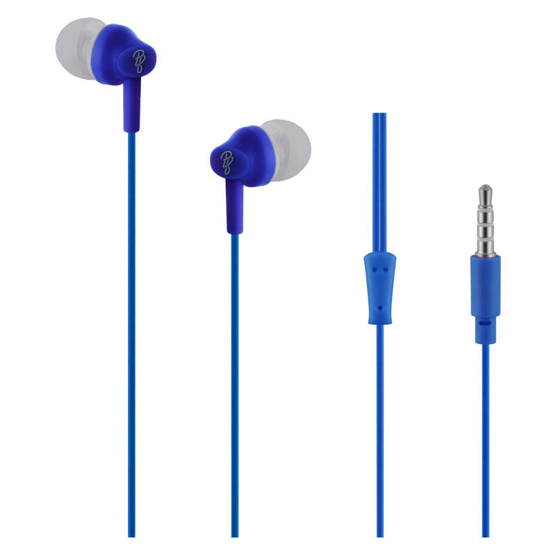 Pro Bass Genesis series Packaged Aux earphone No Microphone- Royal Blue