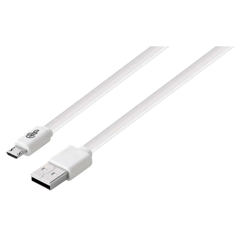 Pro Bass Energize series Packaged Micro USB Cable- White