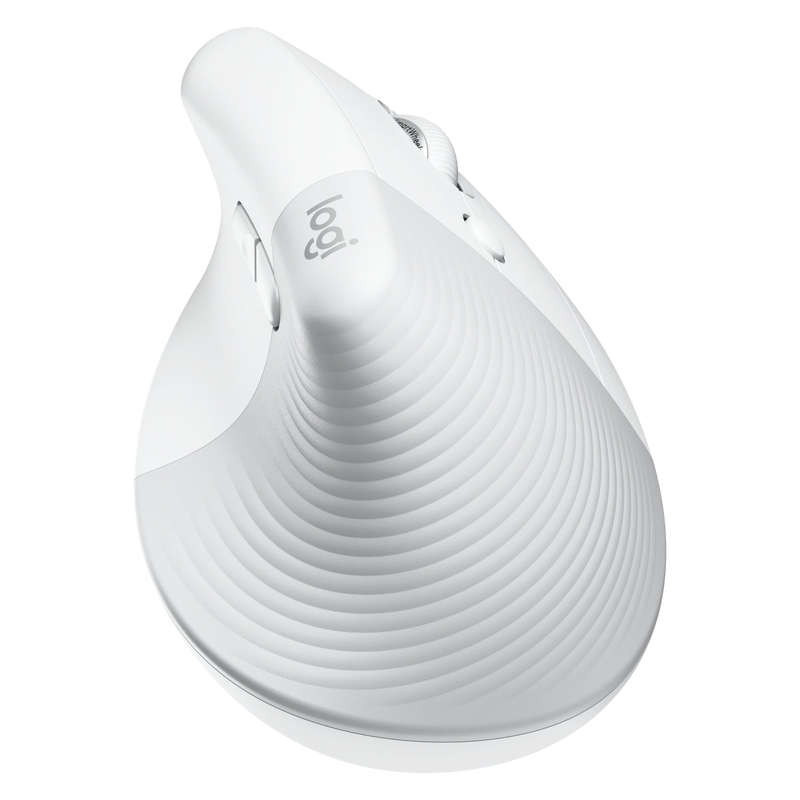 Logitech® Lift Vertical Ergonomic Mouse - OFF-WHITE/PALE GREY - 2.4GHZ/BT - N/A - EMEA - ON+OFFL...