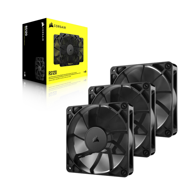 CORSAIR RS120 120mm PWM Fans Triple Pack