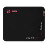 Lorgar Main 323, Gaming mouse pad, Precise control surface, Red anti-slip rubber base, size_ 360m...