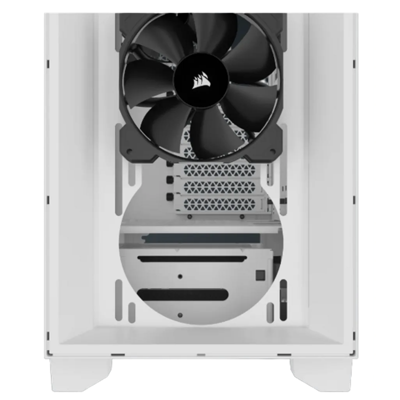 3000D Tempered Glass Mid-Tower- White