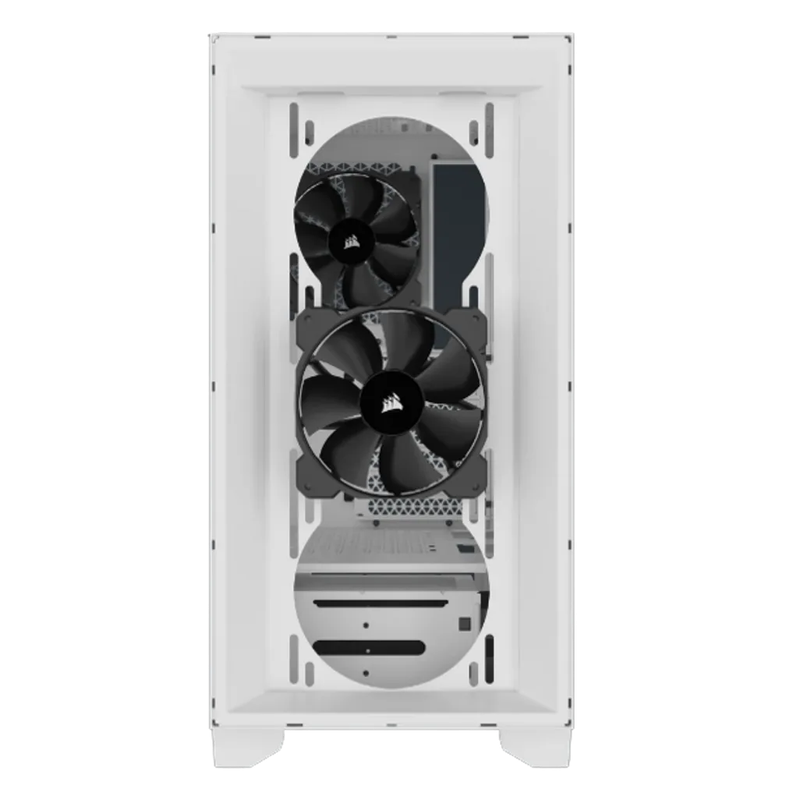 3000D Tempered Glass Mid-Tower- White