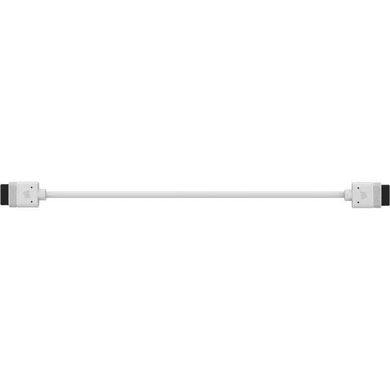 CORSAIR iCUE LINK Cable; 2x 200mm with Straight connectors; White