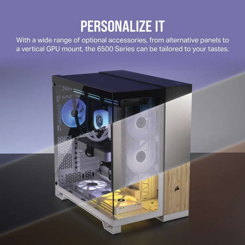 6500D Airflow Tempered Glass Super Mid-Tower; White
