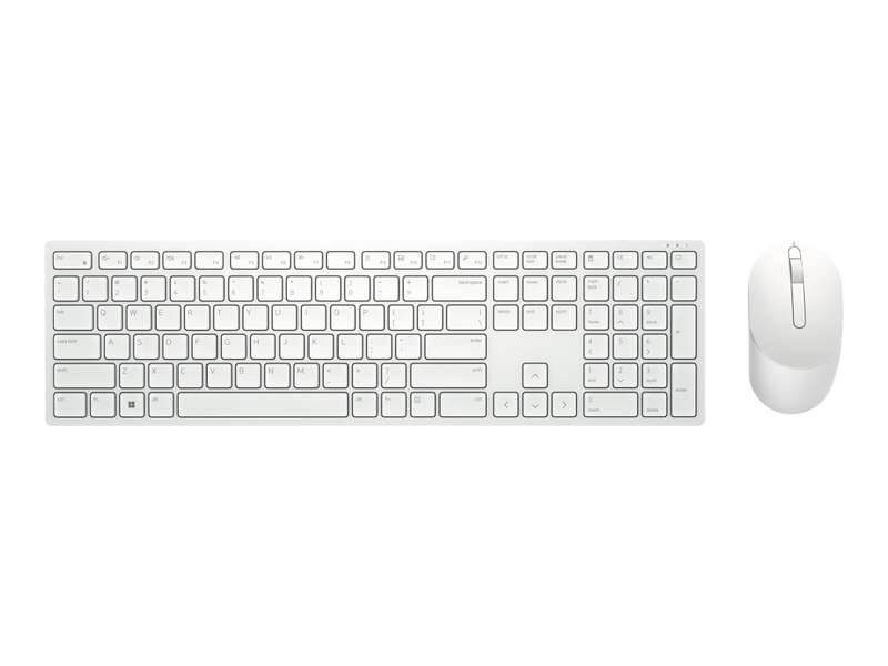 Dell Pro Wireless Keyboard and Mouse KM5221W US International (QWERTY) White