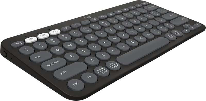 Logitech 920-011851 K380s Pebble Keys 2 Multi-Device Bluetooth Keyboard, Tonal Graphite