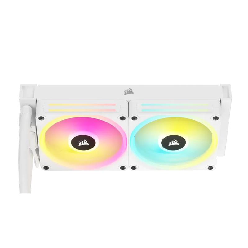 CORSAIR iCUE LINK H100i RGB Liquid CPU Cooler - QX120 RGB Fans - White - 240mm Radiator - Fits In...