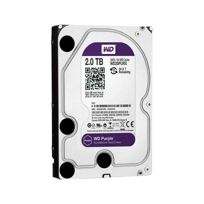 WD PURPLE 2TB 3.5 SURVEILLANCE HDD 256MB