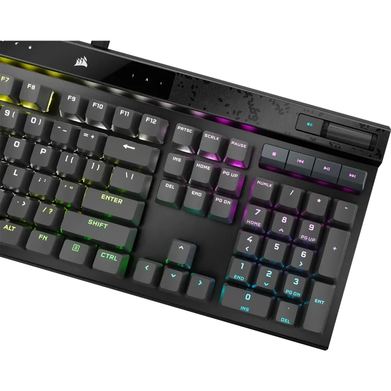 CORSAIR K70 MAX RGB Magnetic-Mechanical Gaming Keyboard; Adjustable CORSAIR MGX Switches; Steel Gray