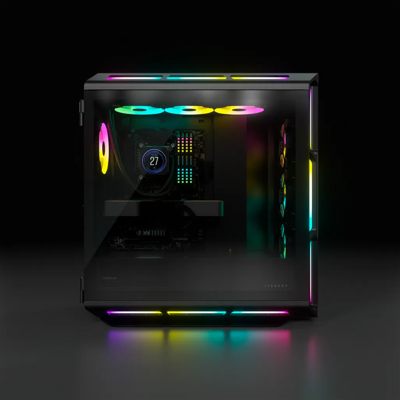 iCUE 5000T Tempered Glass Mid-Tower; Black
