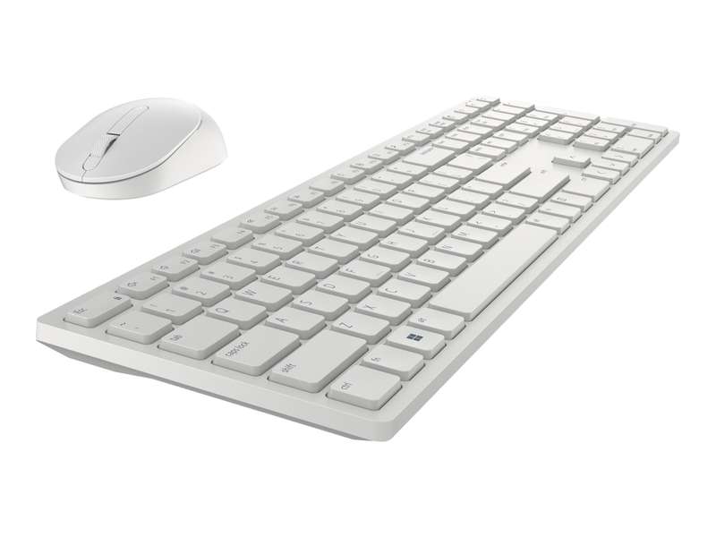 Dell Pro Wireless Keyboard and Mouse KM5221W US International (QWERTY) White