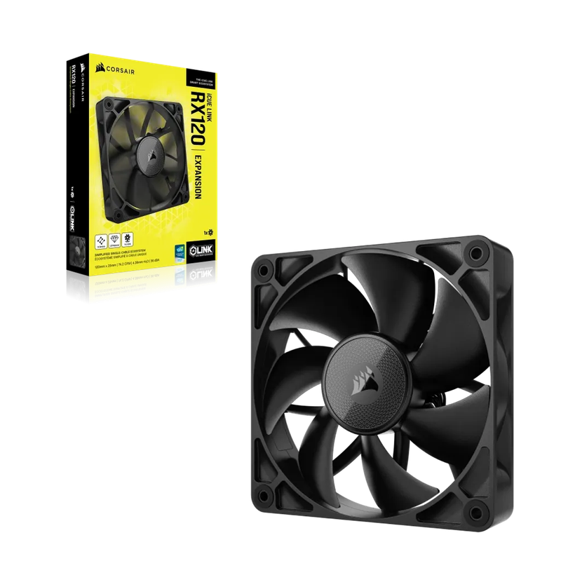 CORSAIR RX Series; iCUE LINK RX120; 120mm Fan; Single Pack.