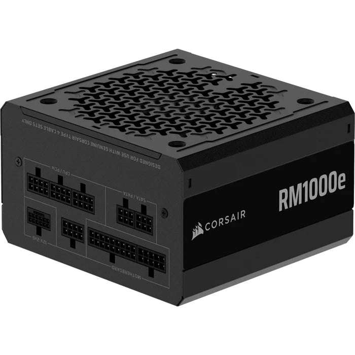 Corsair RM Series RM1000e  1000 Watt 80 PLUS Gold Fully Modular ATX PSU; ATX 3.1 and PCIE 5...