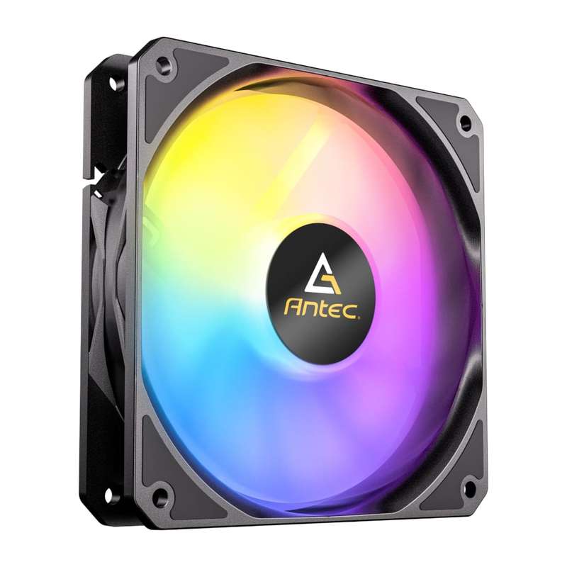 Antec P12 PWM 120mm ARGB Reverse Case Fan - Black