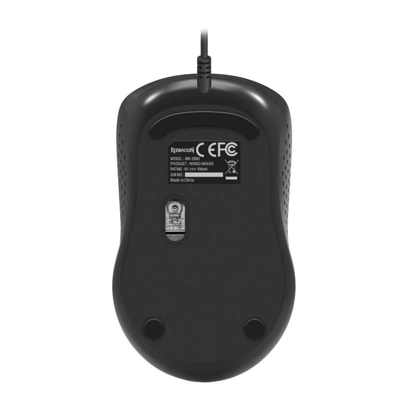 Redragon BM-4049 1200DPI USB Wired Optical Mouse - Black
