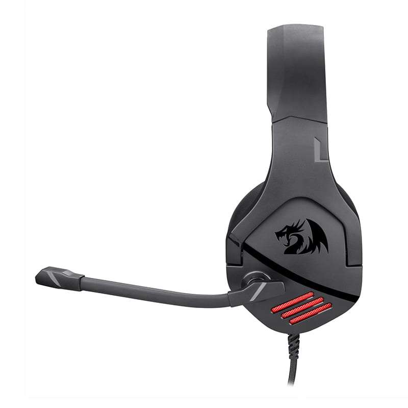 Redragon Theseus 3.5mm|2.0|Boom Mic Gaming Headset - Black