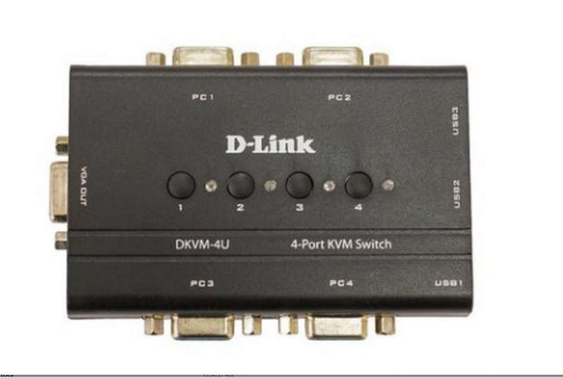 D-Link DKVM-4U 4-Port USB KVM Switch