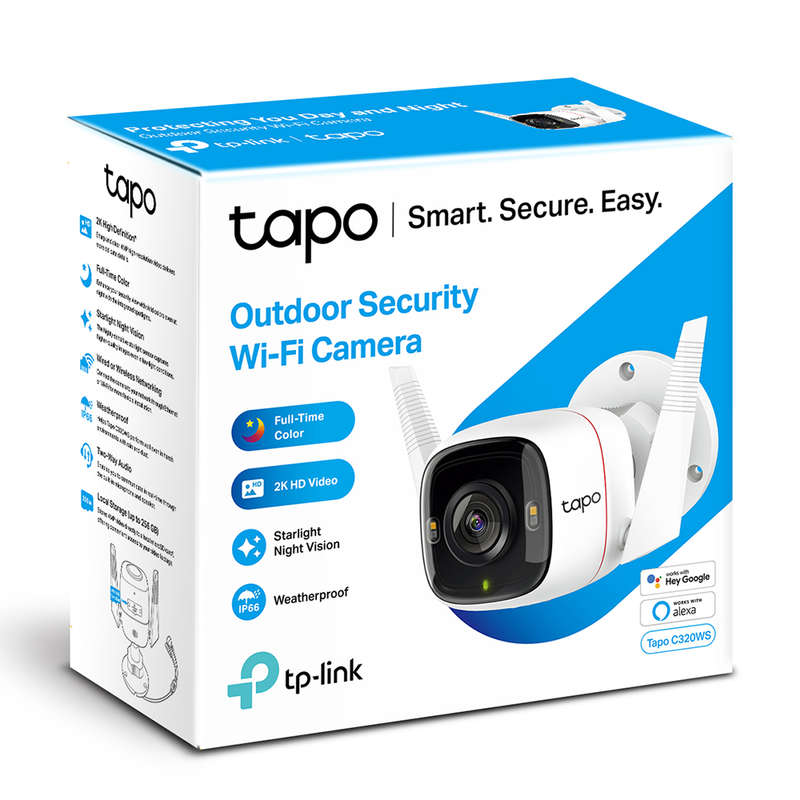 TP-Link Tapo C320WS 2K QHD Outdoor Security Wi-Fi Camera