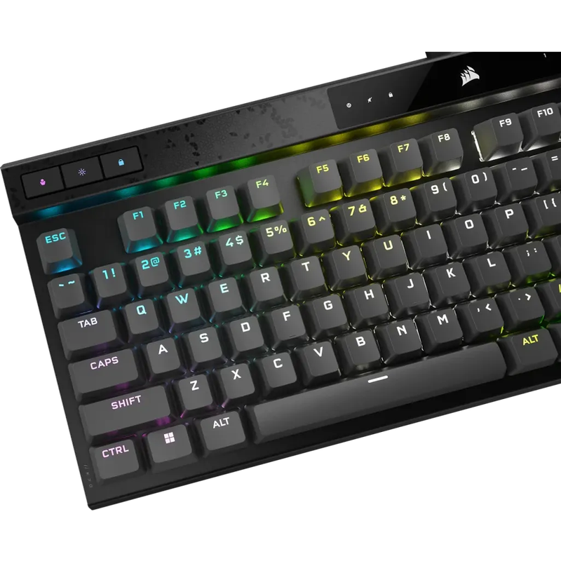 CORSAIR K70 MAX RGB Magnetic-Mechanical Gaming Keyboard; Adjustable CORSAIR MGX Switches; Steel Gray