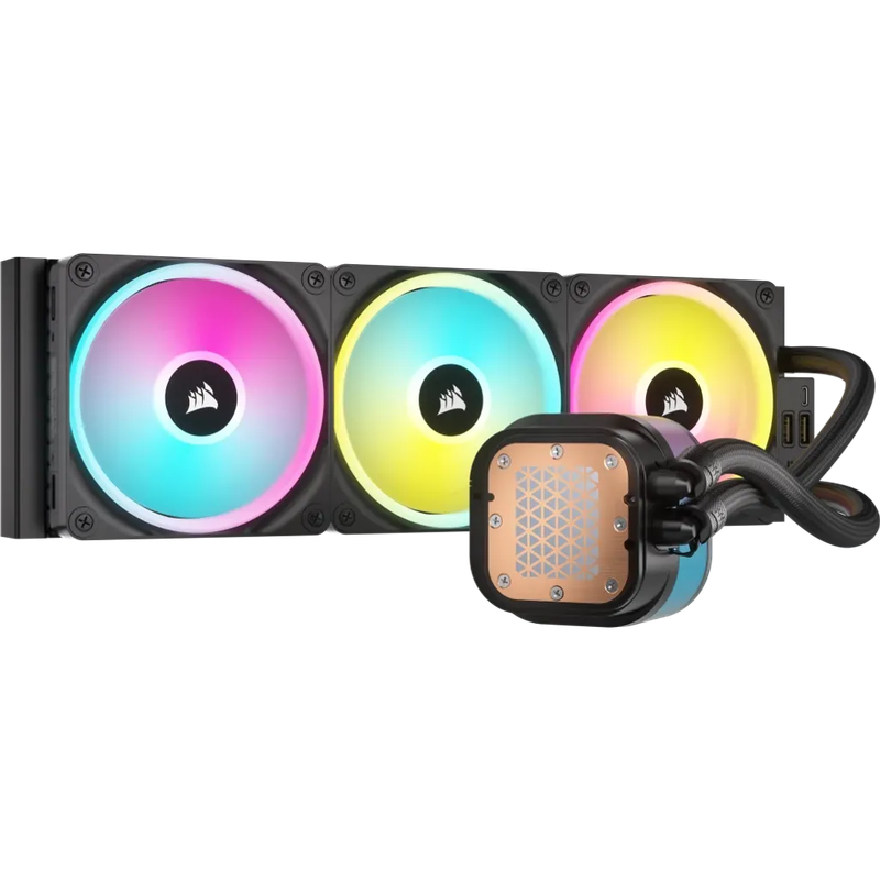 CORSAIR iCUE LINK H150i LCD Liquid CPU Cooler - QX120 RGB Fans - 360mm Radiator - Fits Intel® LG...