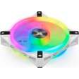 iCUE QL120 RGB 120mm PWM Triple Fan with Lighting Node CORE - White