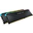 Corsair VENGEANCE® RGB RS 64GB (2 x 32GB) DDR4 DRAM 3600MHz C16 Memory Kit; 18-22-22-42; 1.2V; B...