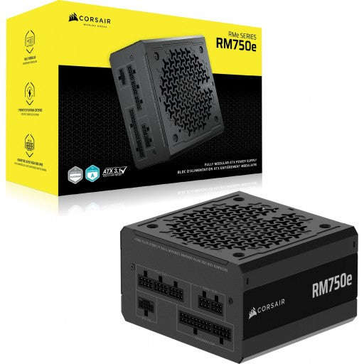 Corsair RM Series RM750e  750 Watt 80 PLUS Gold Fully Modular ATX PSU; ATX 3.1 and PCIE 5.1...