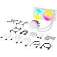 CORSAIR iCUE LINK TITAN 240 RX RGB Liquid CPU Cooler - White  RX120 RGB Fans  Fits Intel® ...
