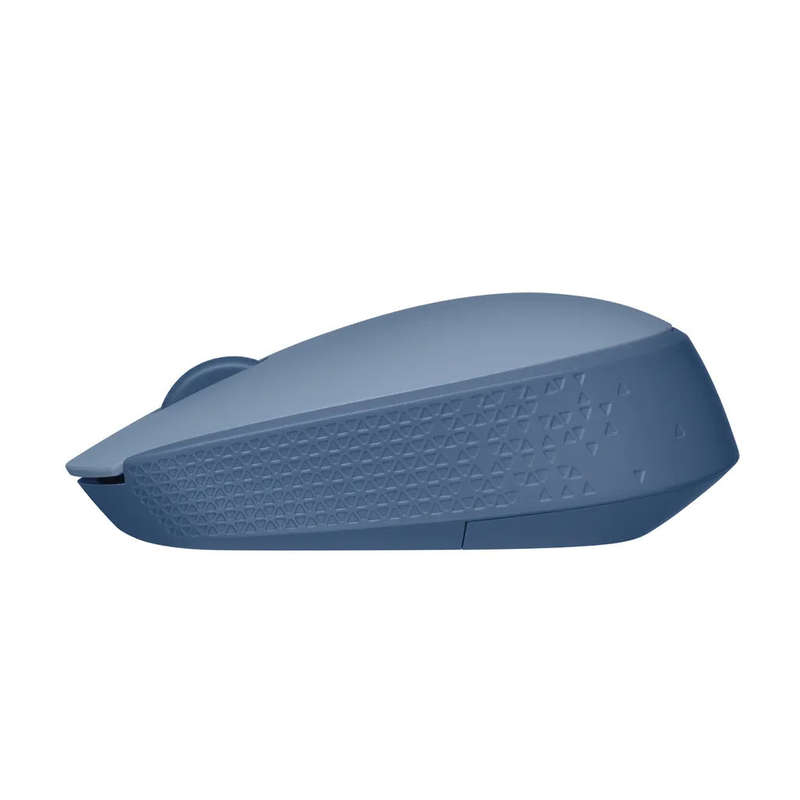 Logitech Wireless Mouse M171 (Blue/Grey) Nano USB receiver 3 buttons optical tracking ratchet whe...