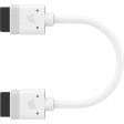 CORSAIR iCUE LINK Cable; 2x 100mm with Straight connectors; White