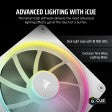 CORSAIR iCUE LINK LX140 RGB 120mm PWM Fan - Dual Light Loops  Requires iCUE LINK System Hub (S...
