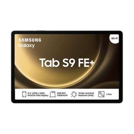 12.4" WI-FI 8GB RAM + 128GB INT MEMORY IP68 (S-PEN INCL.) SAMSUNG GALAXY TAB S9FE+