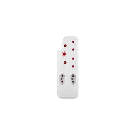 SWITCHED 3 PIN Adaptor -2x16A2X5A 3PIN Euro+Medium Surge