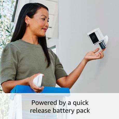 Ring Spotlight Cam Plus Battery (2 Pack) White