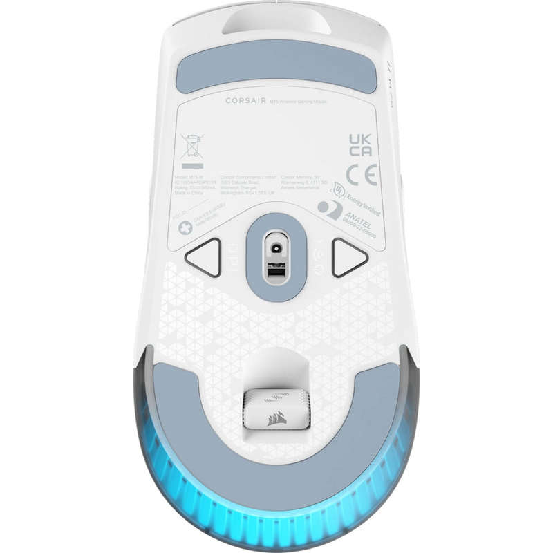 Corsair M75 Wireless Lightweight RGB Gaming Mouse;Slip[stream + Bluetooth; White.