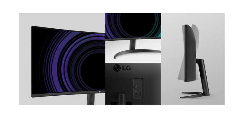 LG UltraWide 34" QHD VA Curved Monitor 100Hz - 34WR50QK