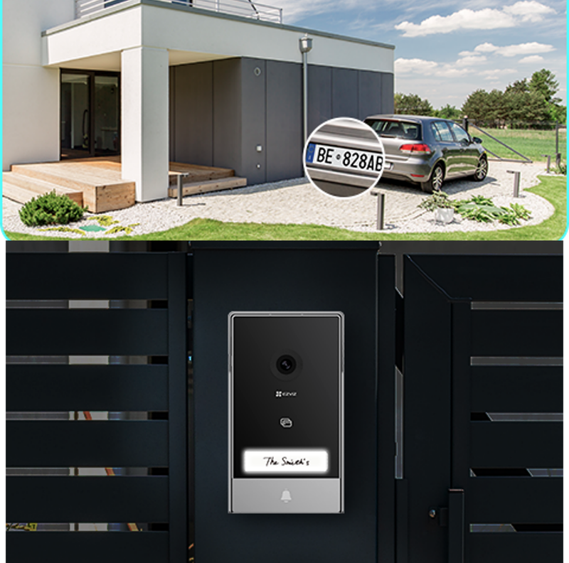 EZVIZ HP7 2K Smart Home Video Doorphone Remote Door/Gate Unlock system